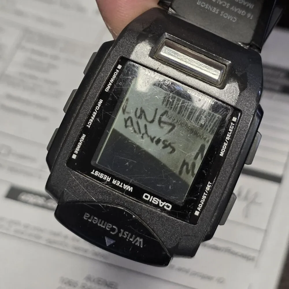 Casio WQV-1 Wrist Digital Camera Watch w/ Infrared Reader For Transferring Files